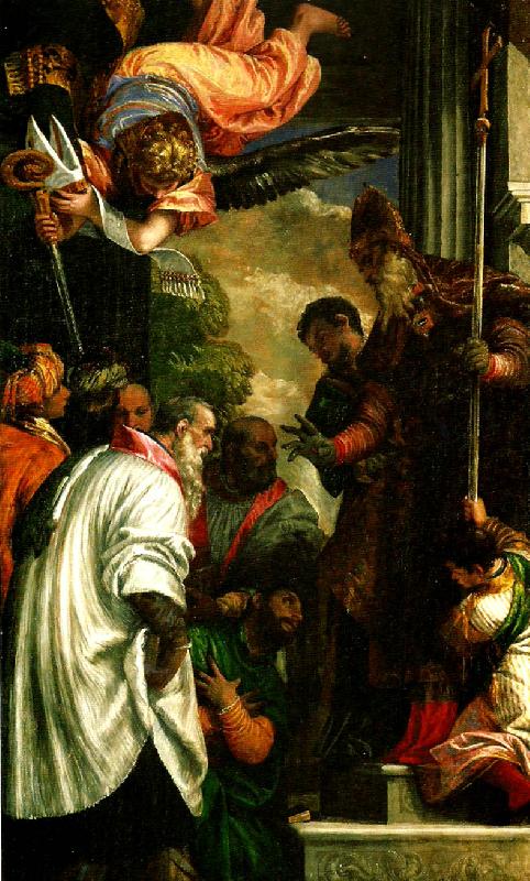 Paolo  Veronese consecration of st. nicholas Sweden oil painting art